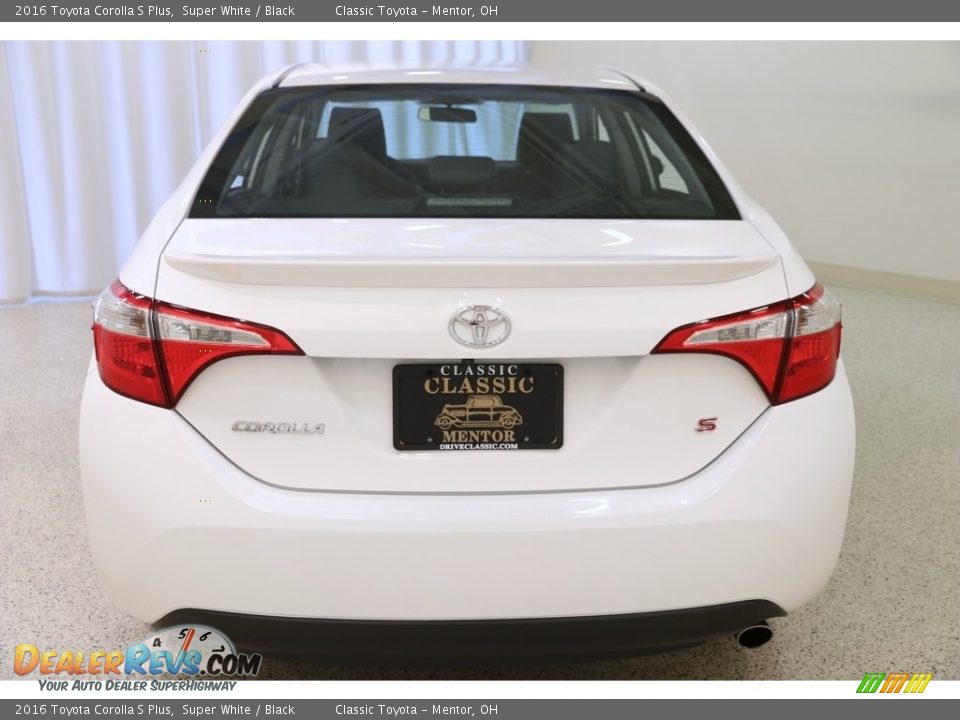 2016 Toyota Corolla S Plus Super White / Black Photo #19