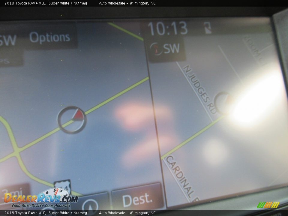 2018 Toyota RAV4 XLE Super White / Nutmeg Photo #17