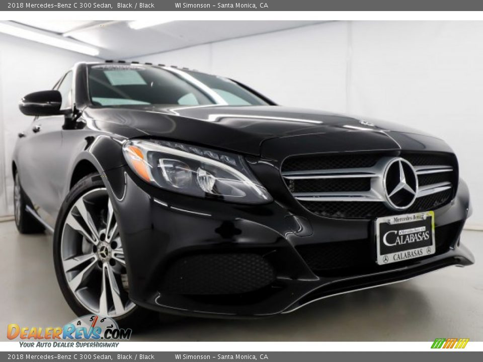 2018 Mercedes-Benz C 300 Sedan Black / Black Photo #2