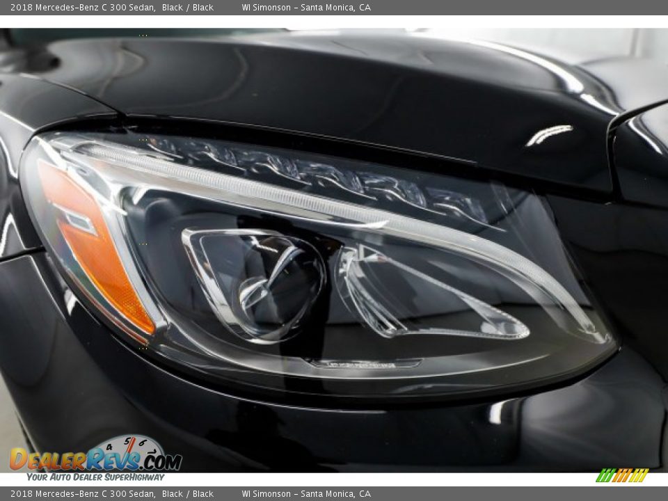 2018 Mercedes-Benz C 300 Sedan Black / Black Photo #3