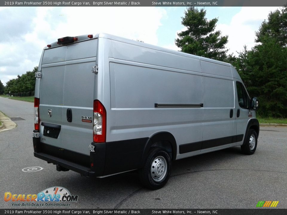 2019 Ram ProMaster 3500 High Roof Cargo Van Bright Silver Metallic / Black Photo #6
