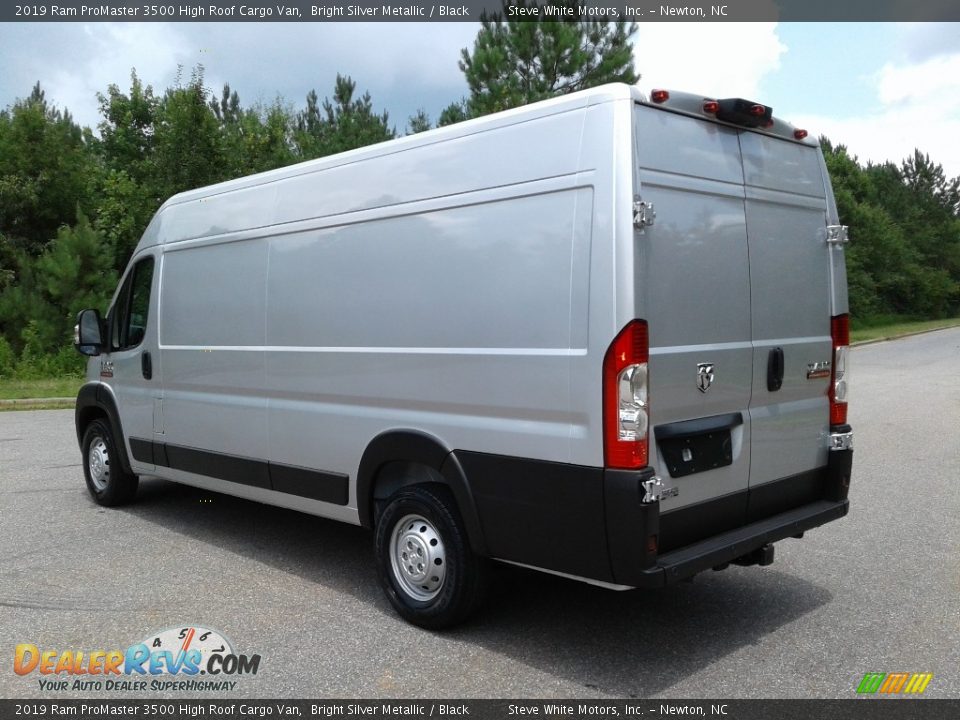 2019 Ram ProMaster 3500 High Roof Cargo Van Bright Silver Metallic / Black Photo #8