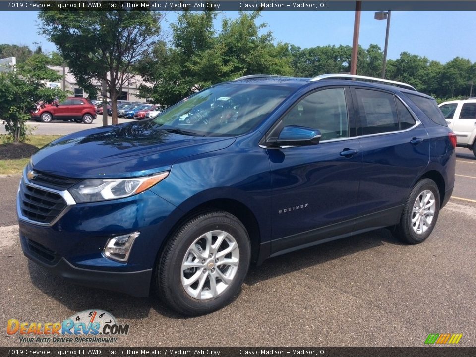 2019 Chevrolet Equinox LT AWD Pacific Blue Metallic / Medium Ash Gray Photo #3