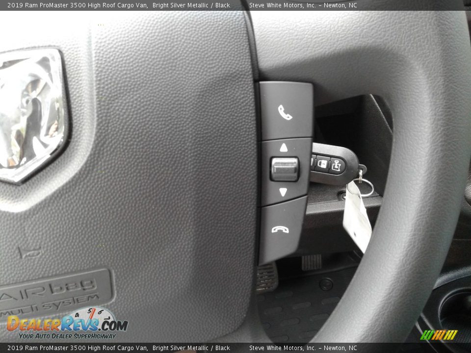 2019 Ram ProMaster 3500 High Roof Cargo Van Bright Silver Metallic / Black Photo #15