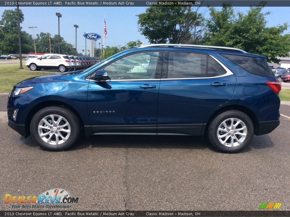 2019 Chevrolet Equinox LT AWD Pacific Blue Metallic / Medium Ash Gray Photo #4