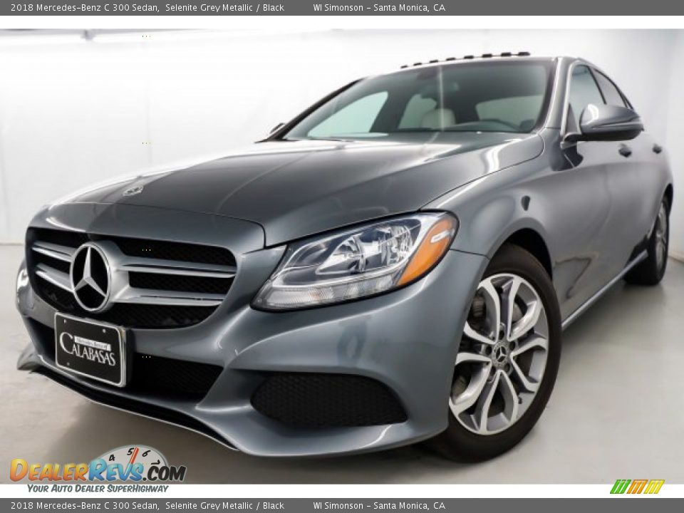 2018 Mercedes-Benz C 300 Sedan Selenite Grey Metallic / Black Photo #13