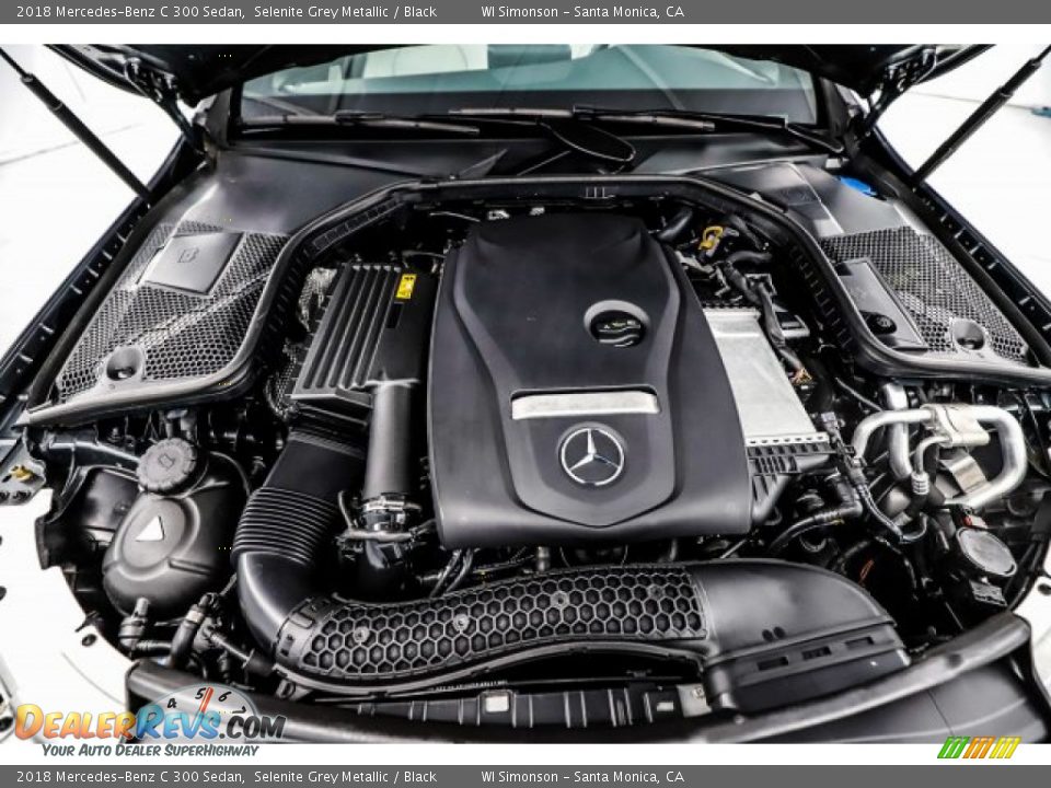 2018 Mercedes-Benz C 300 Sedan Selenite Grey Metallic / Black Photo #17
