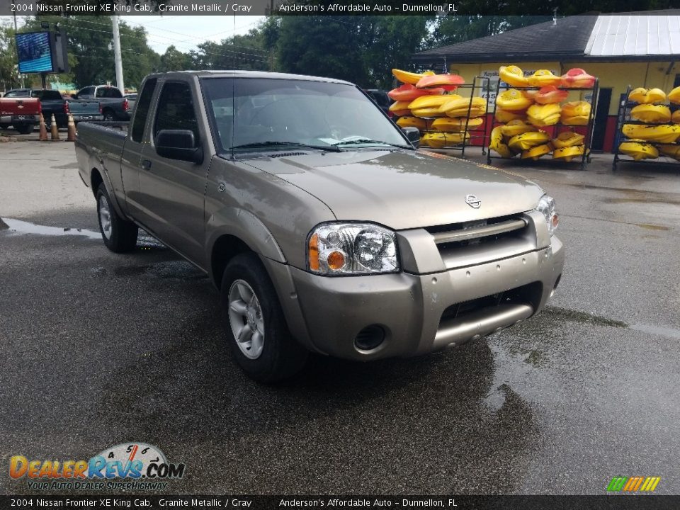 2004 Nissan Frontier XE King Cab Granite Metallic / Gray Photo #1