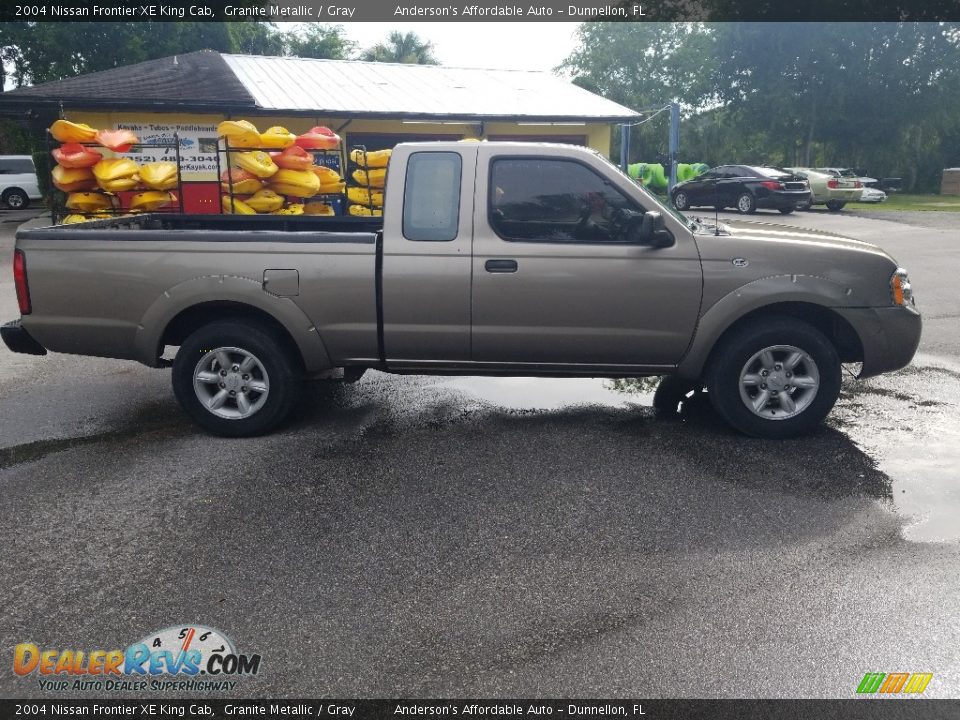 2004 Nissan Frontier XE King Cab Granite Metallic / Gray Photo #2