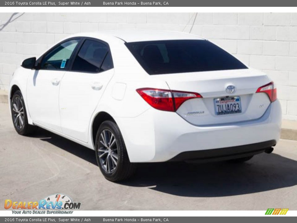 2016 Toyota Corolla LE Plus Super White / Ash Photo #2
