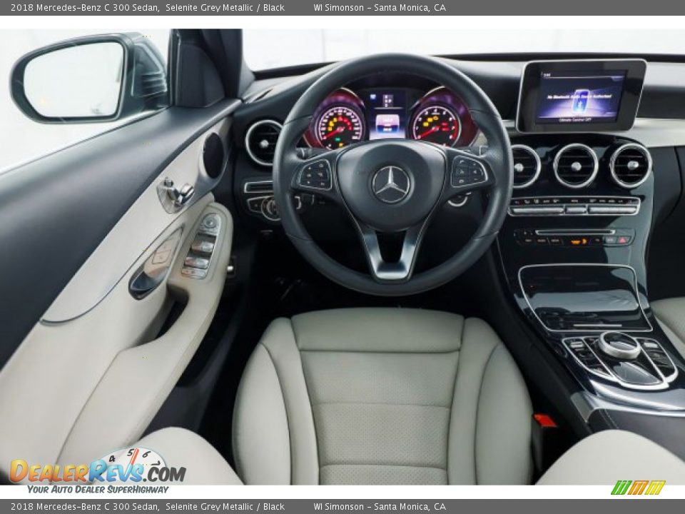 2018 Mercedes-Benz C 300 Sedan Selenite Grey Metallic / Black Photo #23