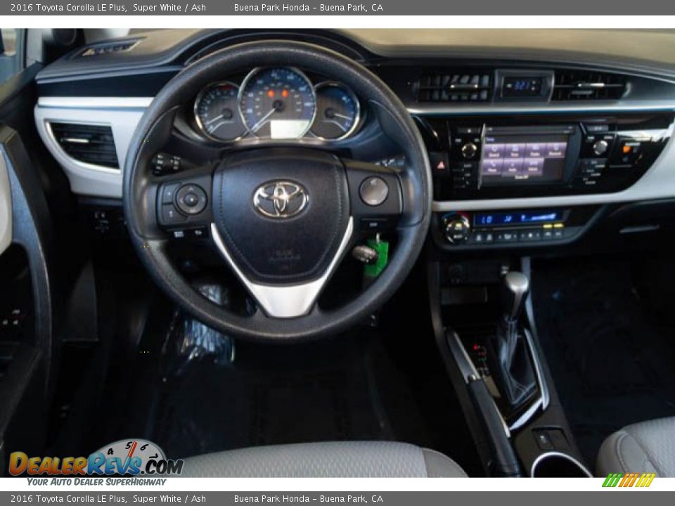 2016 Toyota Corolla LE Plus Super White / Ash Photo #5