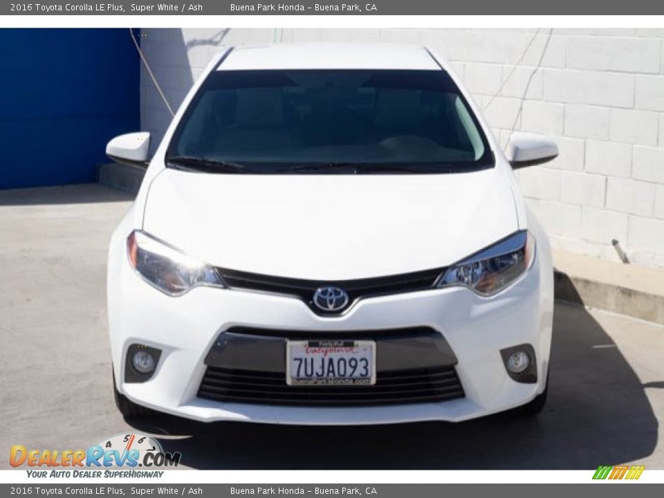 2016 Toyota Corolla LE Plus Super White / Ash Photo #7