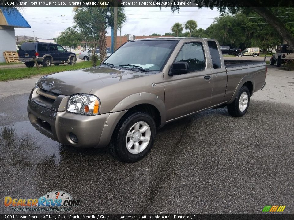 2004 Nissan Frontier XE King Cab Granite Metallic / Gray Photo #7