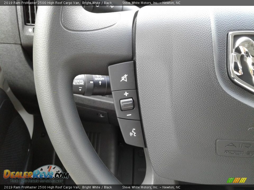 2019 Ram ProMaster 2500 High Roof Cargo Van Bright White / Black Photo #14