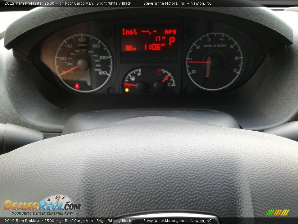 2019 Ram ProMaster 2500 High Roof Cargo Van Bright White / Black Photo #16
