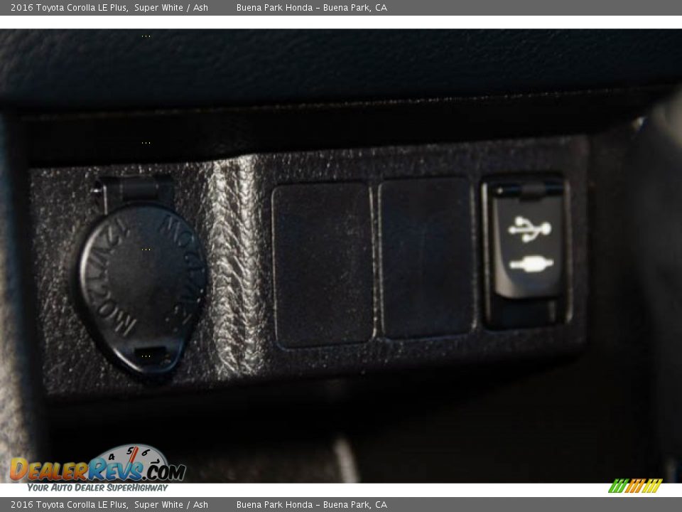 2016 Toyota Corolla LE Plus Super White / Ash Photo #17