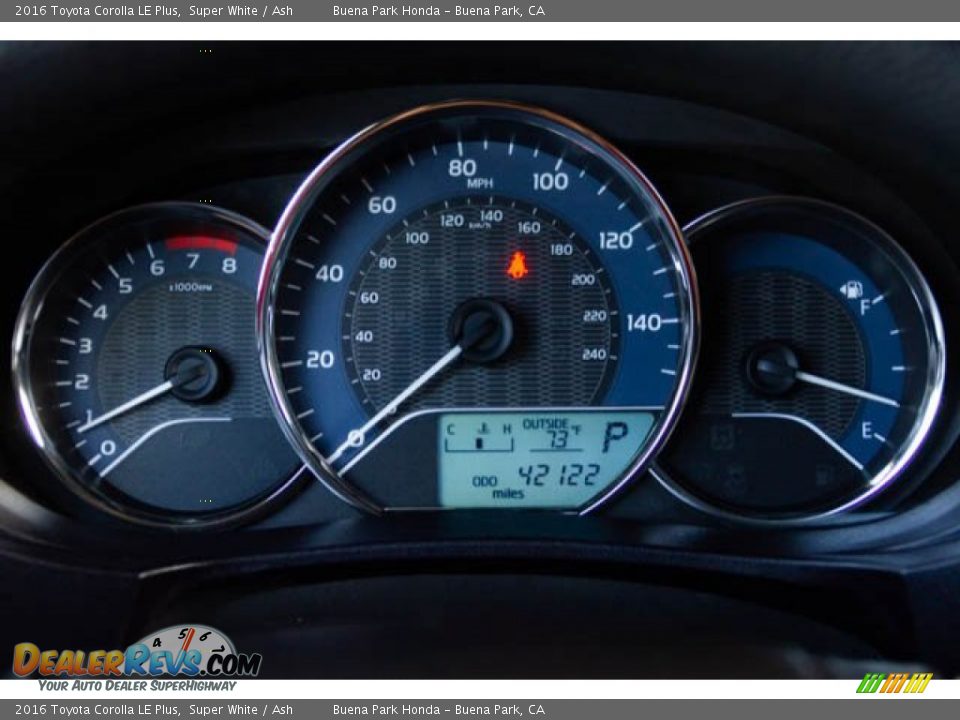 2016 Toyota Corolla LE Plus Super White / Ash Photo #26
