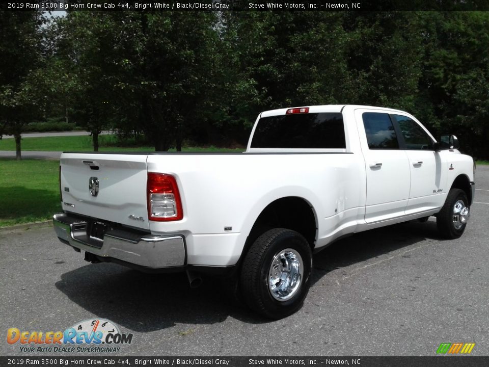 2019 Ram 3500 Big Horn Crew Cab 4x4 Bright White / Black/Diesel Gray Photo #6