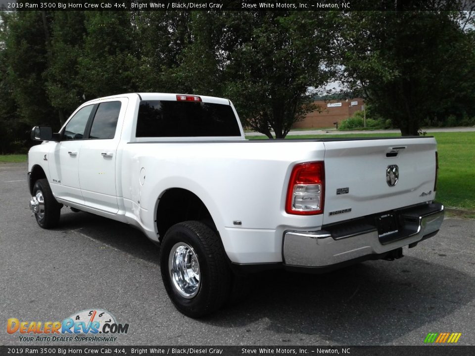 2019 Ram 3500 Big Horn Crew Cab 4x4 Bright White / Black/Diesel Gray Photo #8