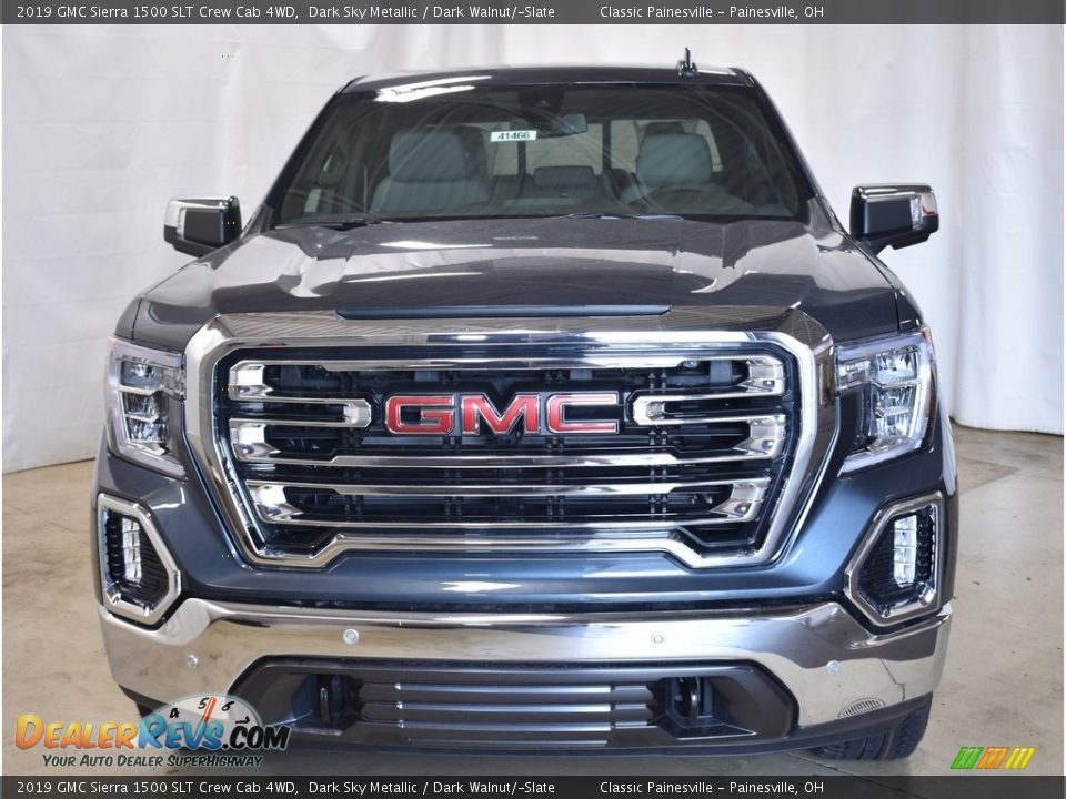 2019 GMC Sierra 1500 SLT Crew Cab 4WD Dark Sky Metallic / Dark Walnut/­Slate Photo #4