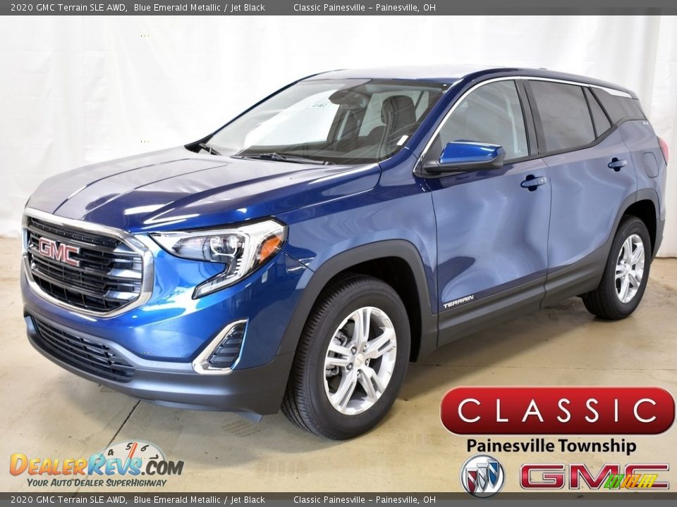 2020 GMC Terrain SLE AWD Blue Emerald Metallic / Jet Black Photo #1