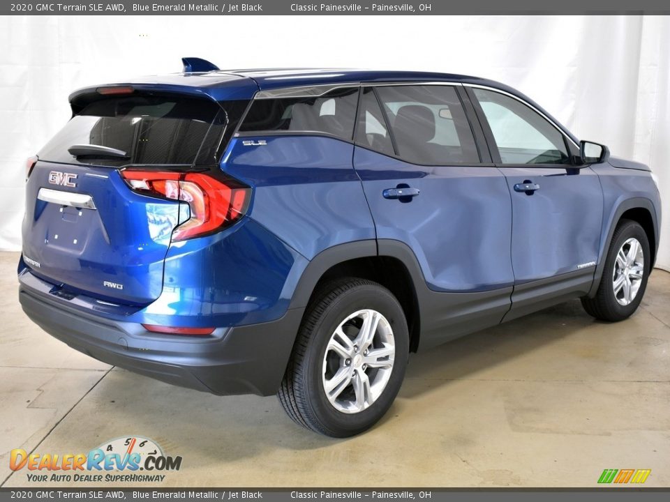 2020 GMC Terrain SLE AWD Blue Emerald Metallic / Jet Black Photo #2