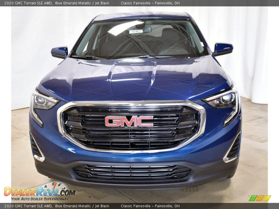 2020 GMC Terrain SLE AWD Blue Emerald Metallic / Jet Black Photo #4