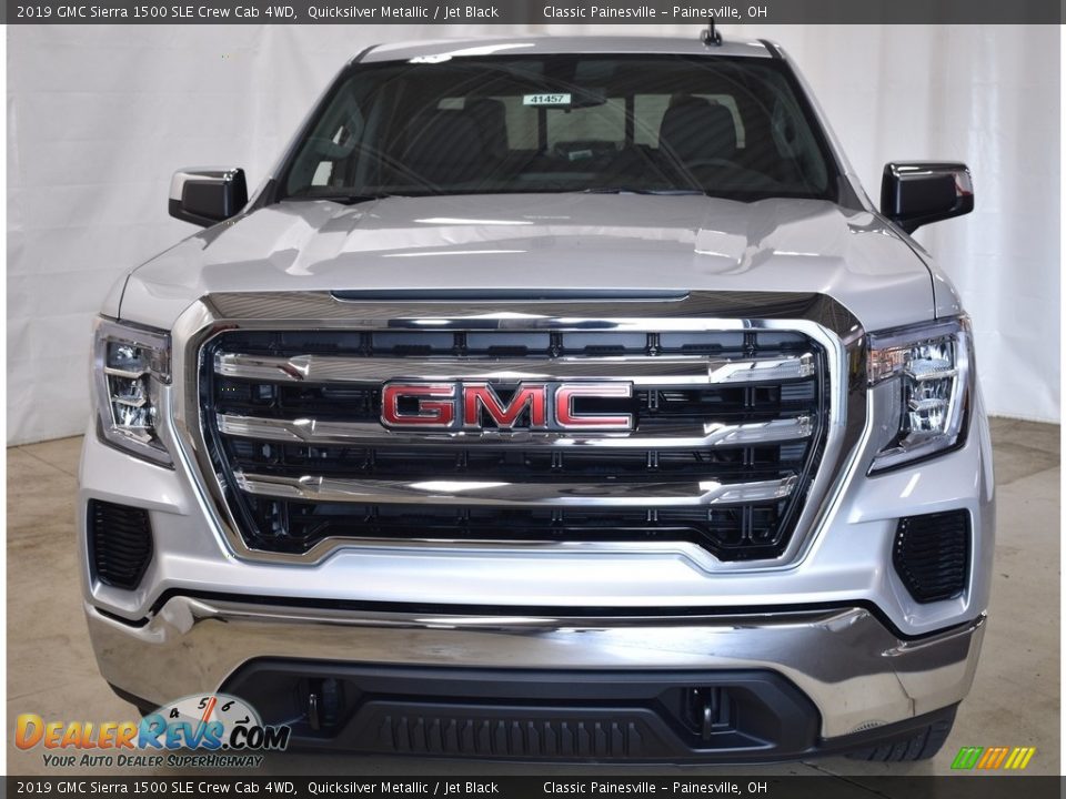 2019 GMC Sierra 1500 SLE Crew Cab 4WD Quicksilver Metallic / Jet Black Photo #4