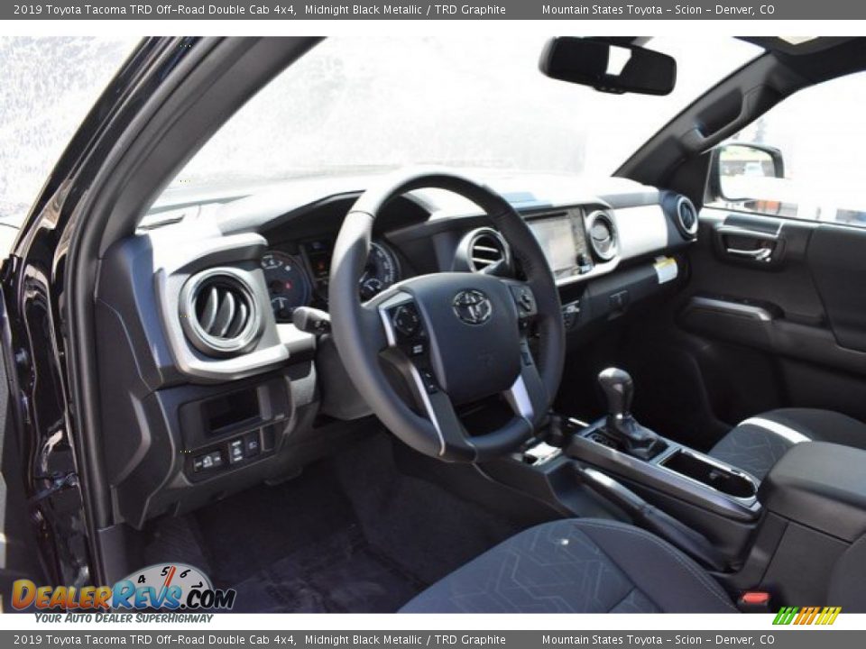 2019 Toyota Tacoma TRD Off-Road Double Cab 4x4 Midnight Black Metallic / TRD Graphite Photo #5