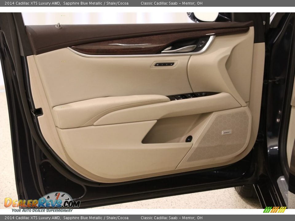 2014 Cadillac XTS Luxury AWD Sapphire Blue Metallic / Shale/Cocoa Photo #4