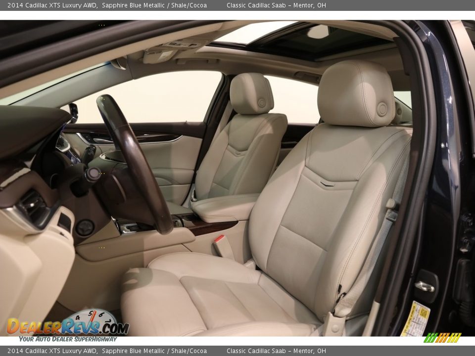 2014 Cadillac XTS Luxury AWD Sapphire Blue Metallic / Shale/Cocoa Photo #5