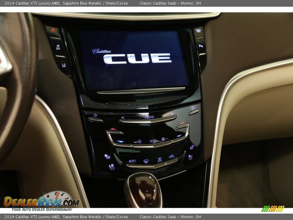 2014 Cadillac XTS Luxury AWD Sapphire Blue Metallic / Shale/Cocoa Photo #9