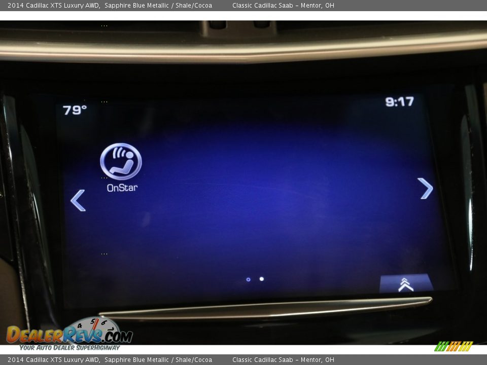2014 Cadillac XTS Luxury AWD Sapphire Blue Metallic / Shale/Cocoa Photo #11
