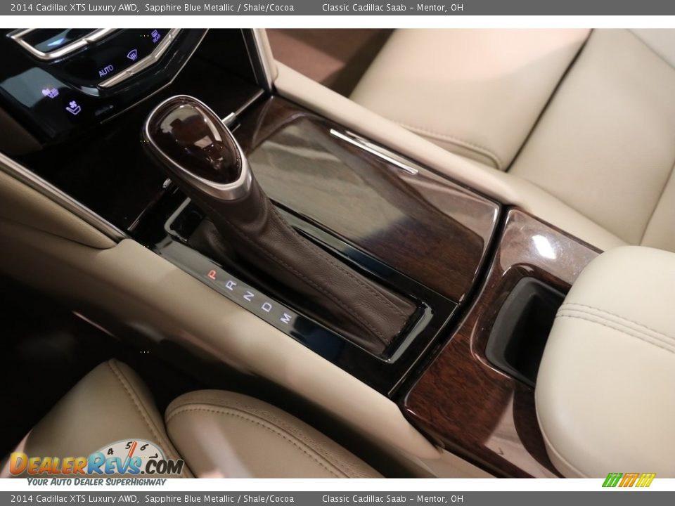 2014 Cadillac XTS Luxury AWD Sapphire Blue Metallic / Shale/Cocoa Photo #15