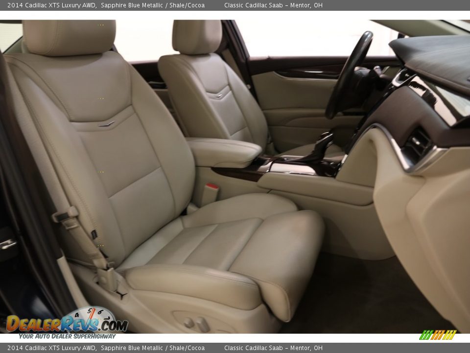 2014 Cadillac XTS Luxury AWD Sapphire Blue Metallic / Shale/Cocoa Photo #17