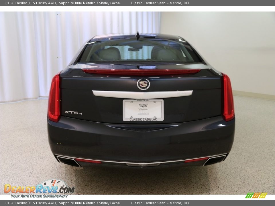 2014 Cadillac XTS Luxury AWD Sapphire Blue Metallic / Shale/Cocoa Photo #21