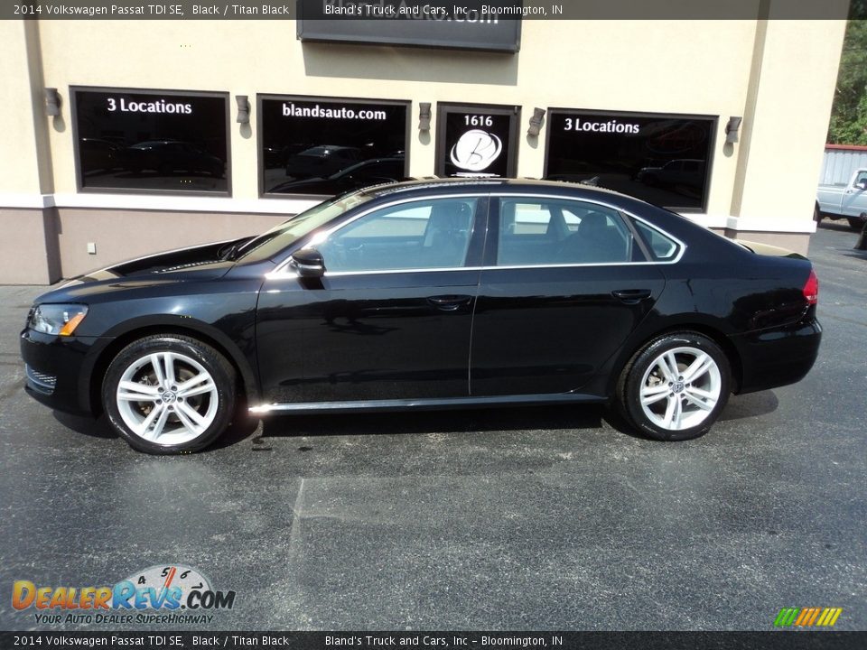 2014 Volkswagen Passat TDI SE Black / Titan Black Photo #1