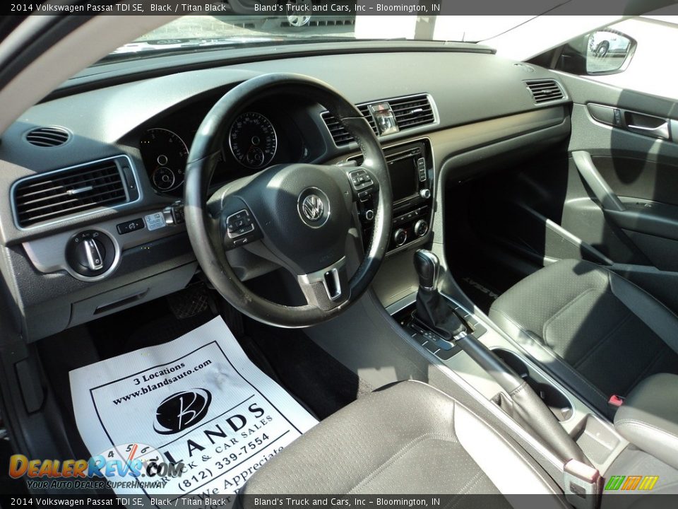 2014 Volkswagen Passat TDI SE Black / Titan Black Photo #6