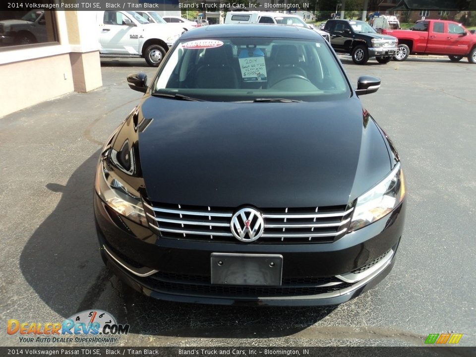 2014 Volkswagen Passat TDI SE Black / Titan Black Photo #27