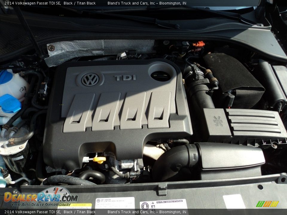 2014 Volkswagen Passat TDI SE Black / Titan Black Photo #31