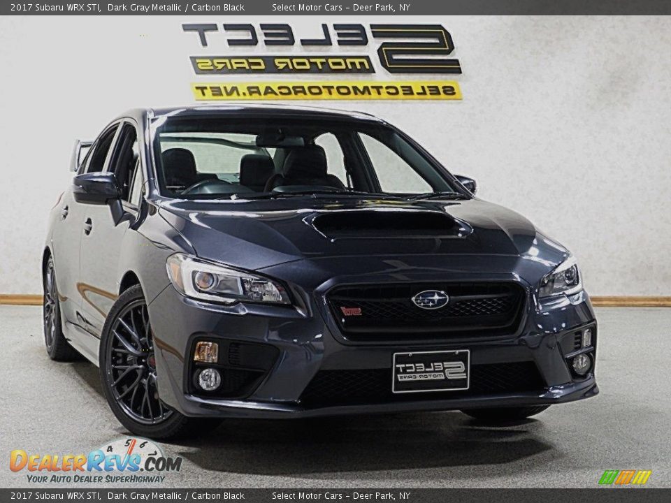 2017 Subaru WRX STI Dark Gray Metallic / Carbon Black Photo #1