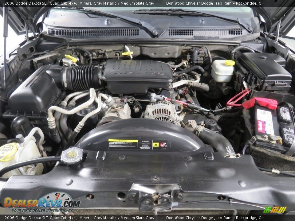 2006 Dodge Dakota SLT Quad Cab 4x4 Mineral Gray Metallic / Medium Slate Gray Photo #7