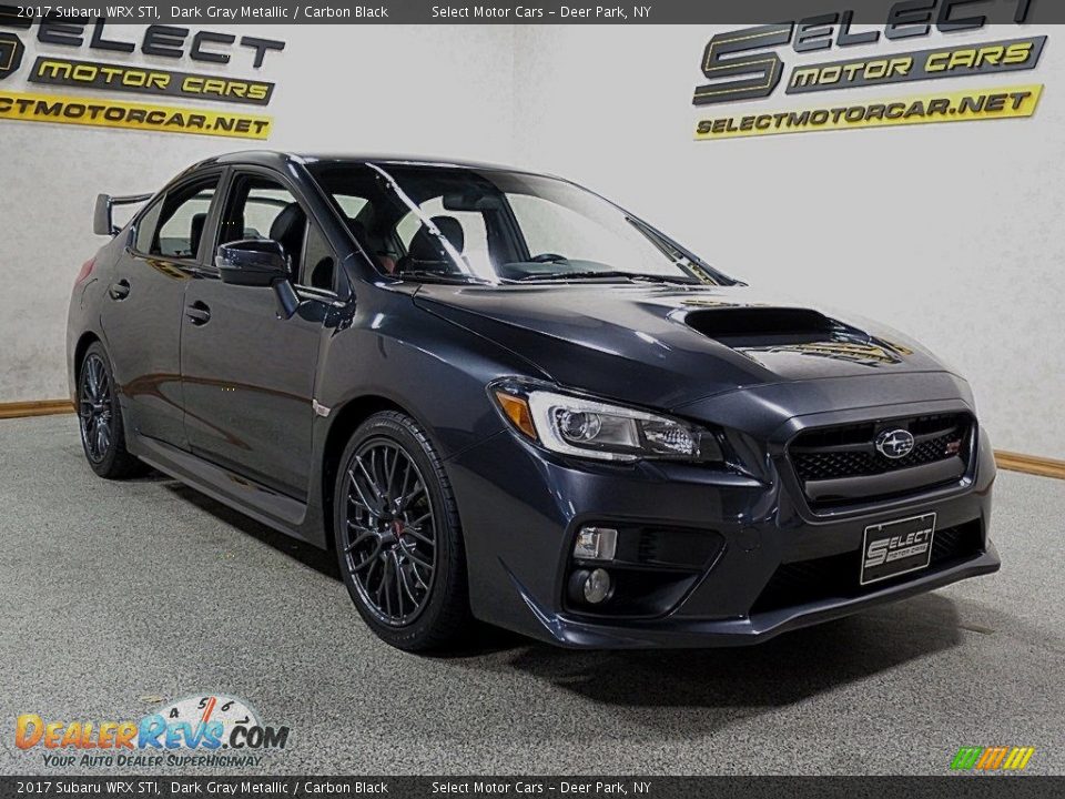 2017 Subaru WRX STI Dark Gray Metallic / Carbon Black Photo #3
