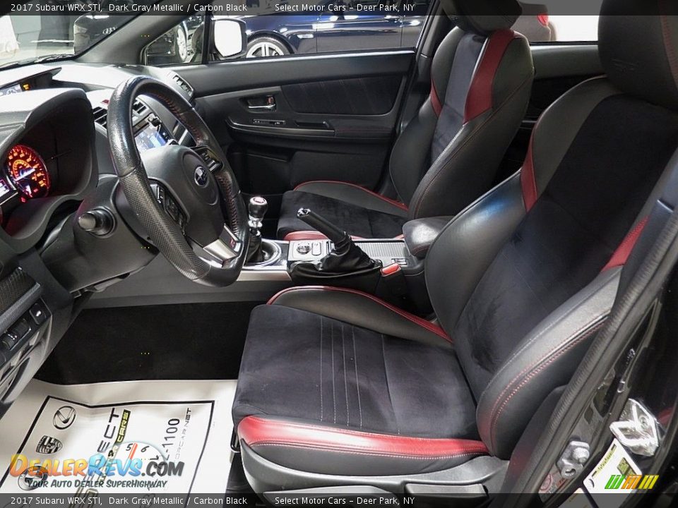 2017 Subaru WRX STI Dark Gray Metallic / Carbon Black Photo #13
