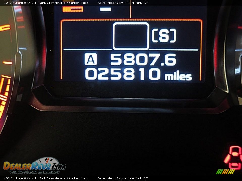 2017 Subaru WRX STI Dark Gray Metallic / Carbon Black Photo #30
