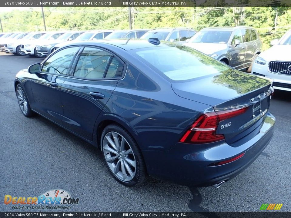 2020 Volvo S60 T5 Momentum Denim Blue Metallic / Blond Photo #5