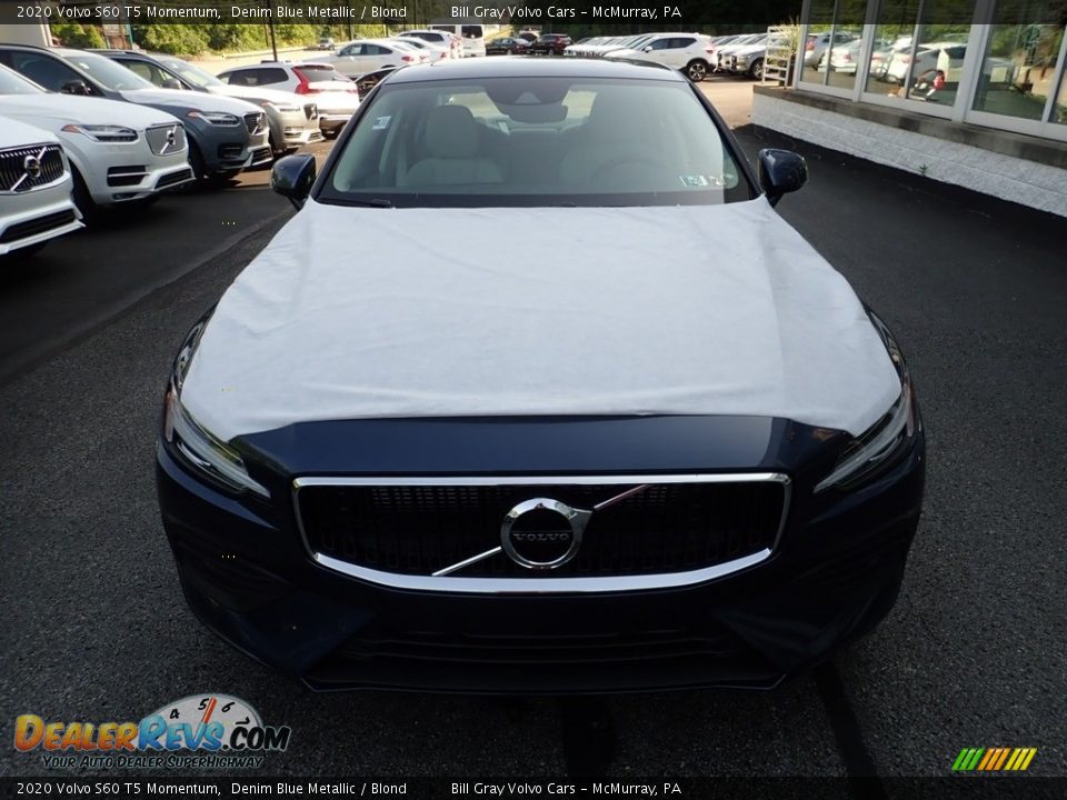 2020 Volvo S60 T5 Momentum Denim Blue Metallic / Blond Photo #7