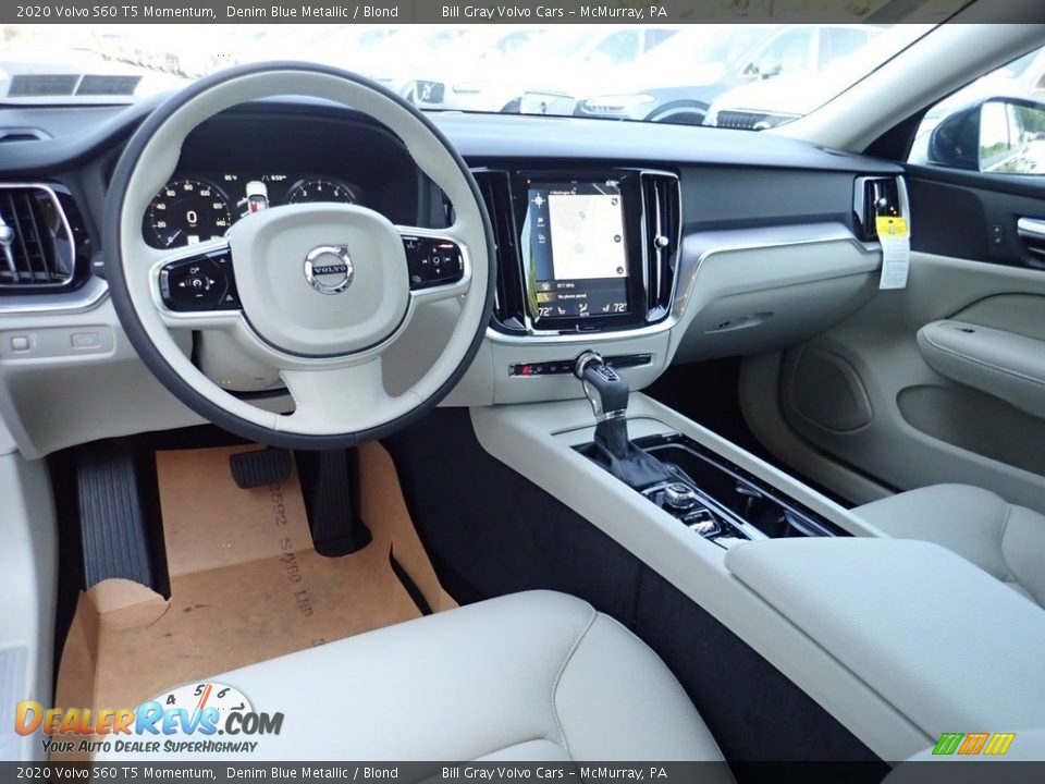 Blond Interior - 2020 Volvo S60 T5 Momentum Photo #10