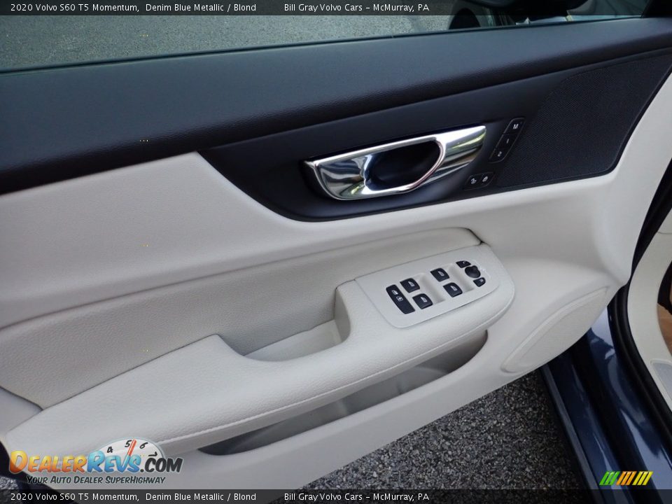 2020 Volvo S60 T5 Momentum Denim Blue Metallic / Blond Photo #11